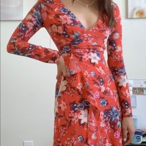 red floral romper
